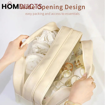 Double Layer Waterproof Travel Cosmetic Washbag Organizer