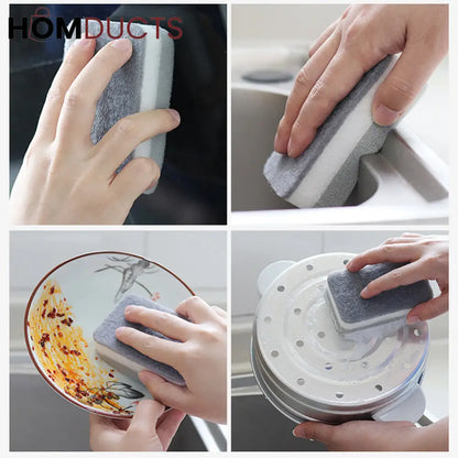 Double Sided Cleaning Dish Washing Sponge (3pcs)