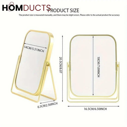 Double Sided Desktop Vanity Mirror