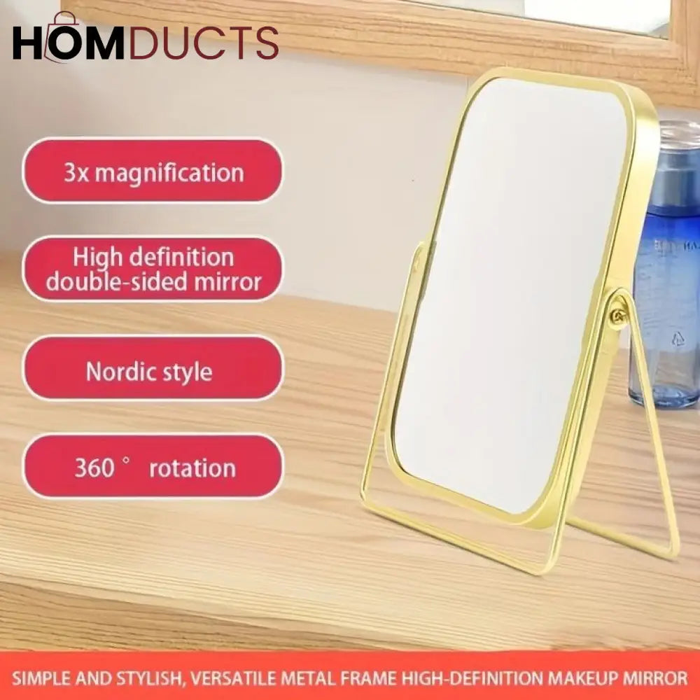 Double Sided Desktop Vanity Mirror