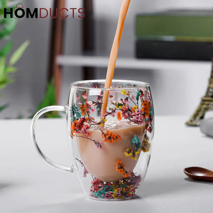 Double Wall Glass Aesthetic Mug