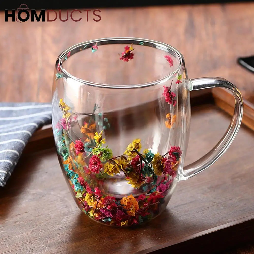 Double Wall Glass Aesthetic Mug