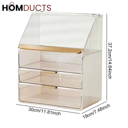 Dustproof Large Capacity Cosmetic Storage Box