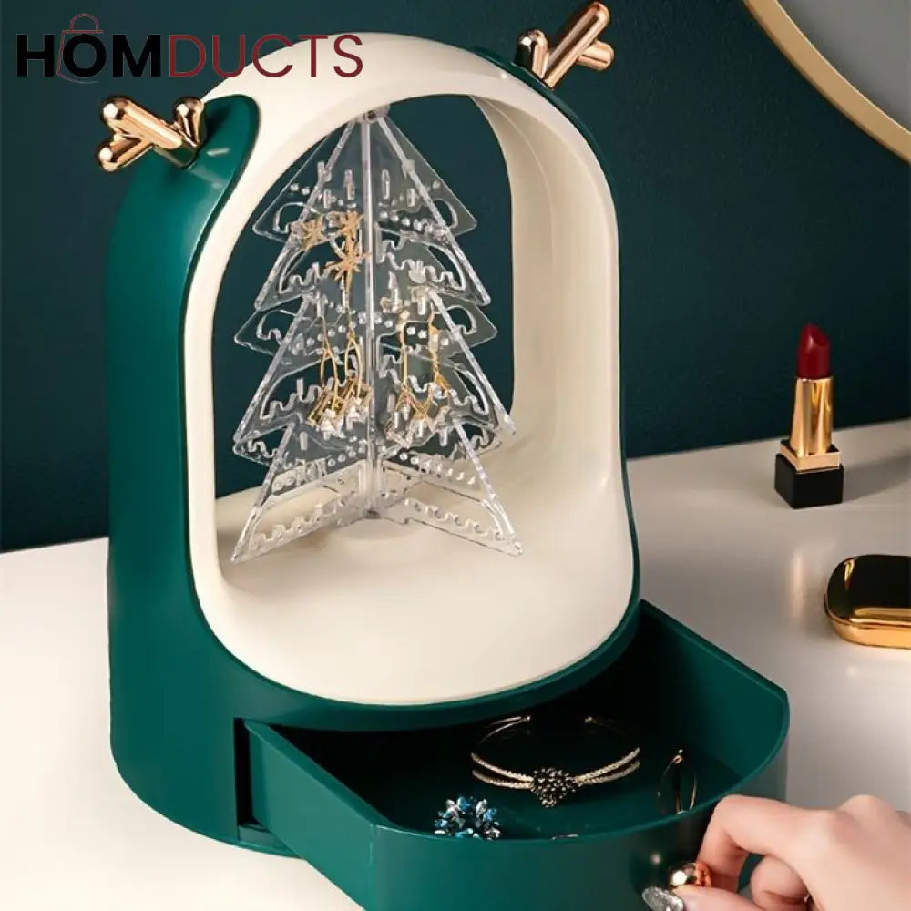 Earings And Necklace Organizer With Drawer