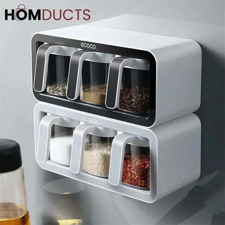 Ecoco Wall Mounted Premium Quality Spice Box