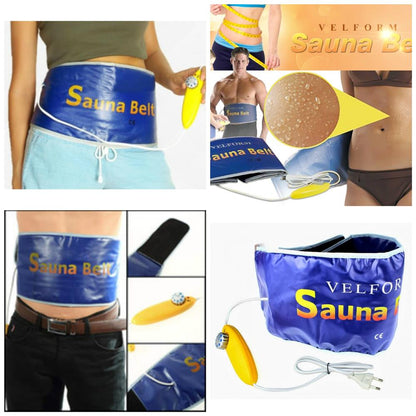 Electric Sauna belt Hot Body Shaper Automatic Electric VELFORM Sauna Belt Waist Trimmer Belt Waist Trimming Belt Hot Slimming Belt Hot Belt Hot Slim Belt Weight Loss Belt Body Wrap Belt Belly Fat Slim Belt