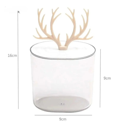 Elegant Acrylic Multifunctional Swab & Jewelry Organizer Storage Box