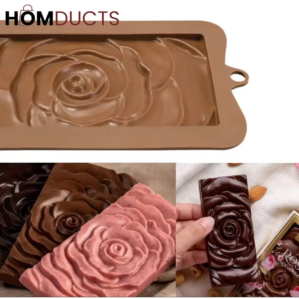Elegant Silicone Rose Flower Mold for Chocolate, Fondant, and Cake DIY Baking Tool