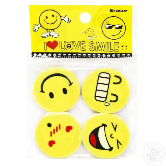 Emoji Erasers (4pcs)