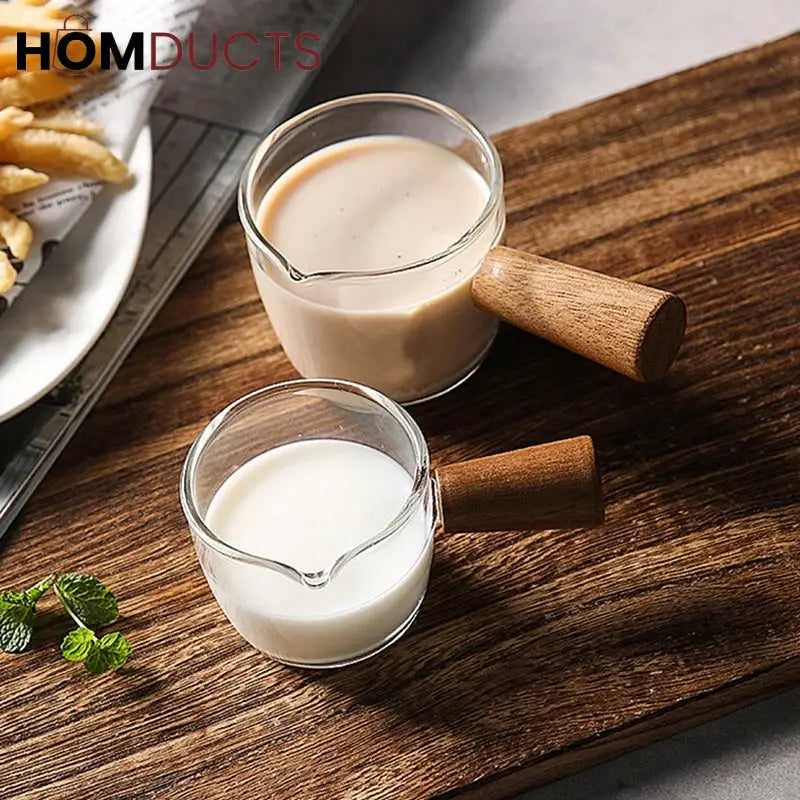 Espresso Measuring Cup With Wooden Handle