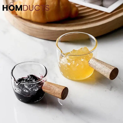 Espresso Measuring Cup With Wooden Handle