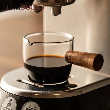 Espresso Measuring Cup With Wooden Handle