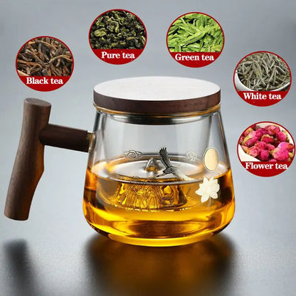 Exquisite Glass Tea Cup With Filter