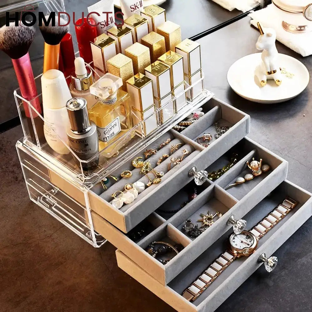 Flannel Jewellery & Cosmetic Storage Organizer