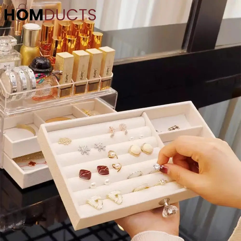 Flannel Jewellery & Cosmetic Storage Organizer