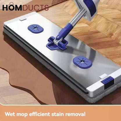 Flat Sqeeze Mop With Foldable Bucket
