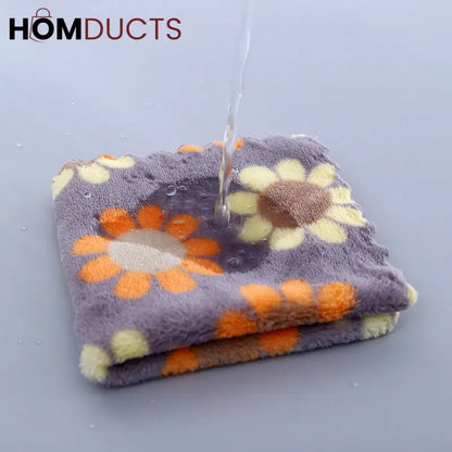 Floral Pattern Soft Cotton Face Towels – Absorbent & Quick-Dry Washcloths for Bathroom & Travel (Set of 5)
