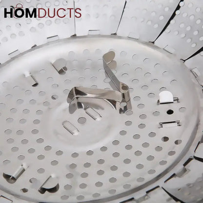 Folding Stainless Steel Steaming Tray
