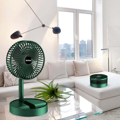 Folding Storage net red Rechargeable Mini Stand fan