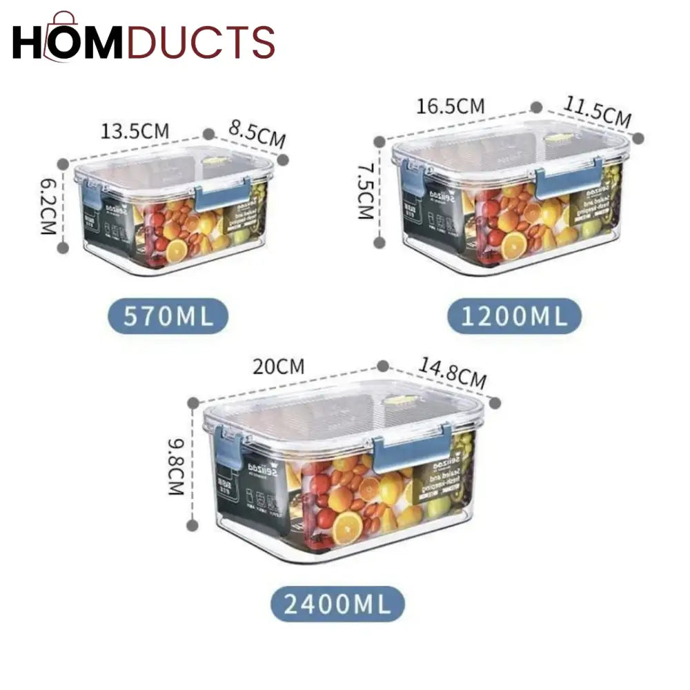 Food Grade Acrylic Preservation Box (3pcs)