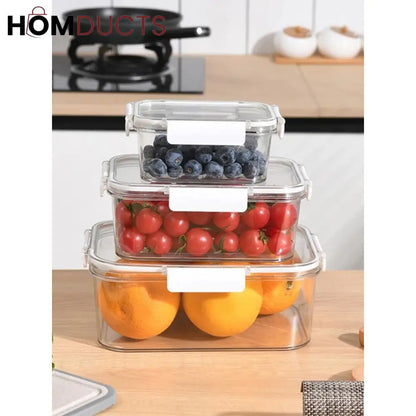 Food Grade Acrylic Preservation Box (3pcs)