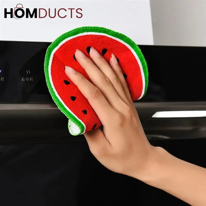 Fruit Pattern Kitchen Cleaning Towel (4pcs)