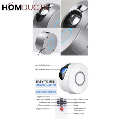 Galaxy Projector With Bluetooth Speaker