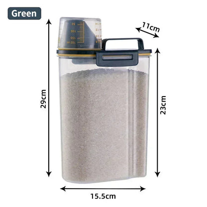 Airtight Food Storage Containers – 2.5L Cereal & Snack Kitchen Jars