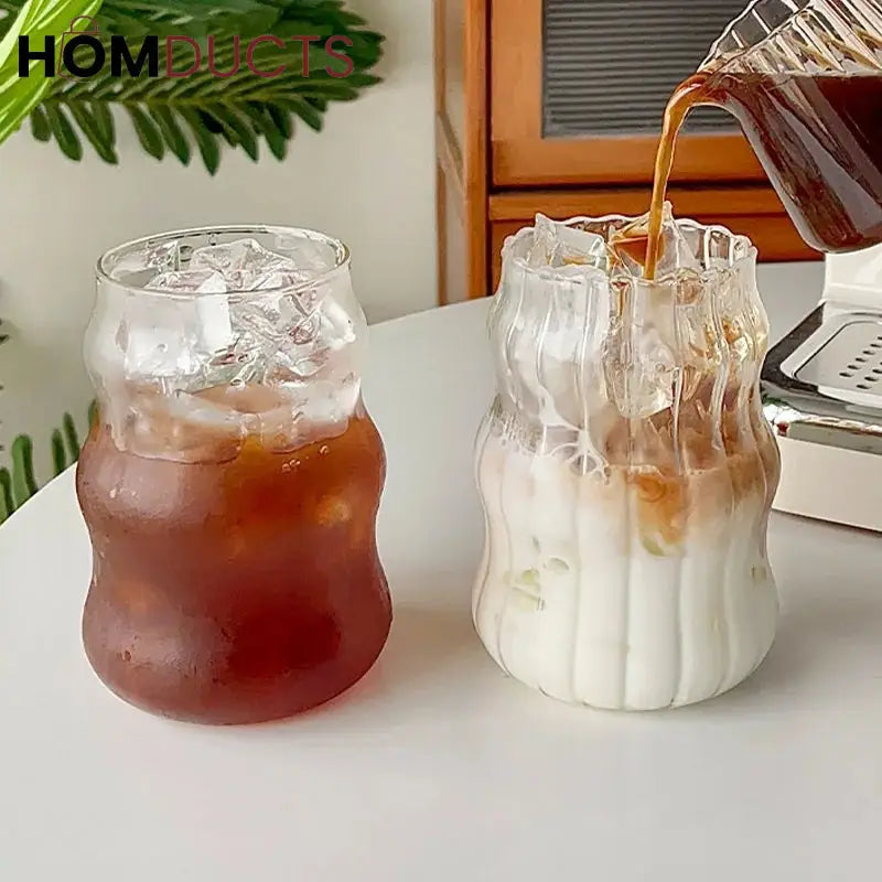 Glass Cup With Bamboo lid