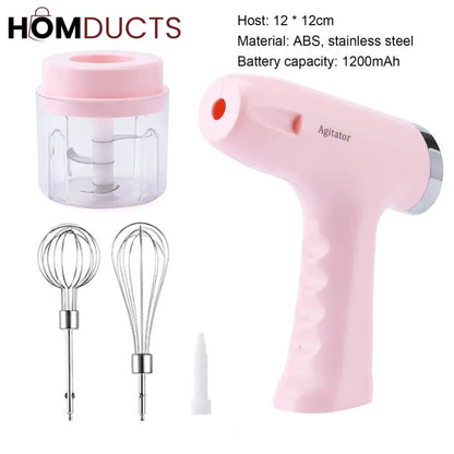 Handheld Rechargeable Egg Beater And Chopper