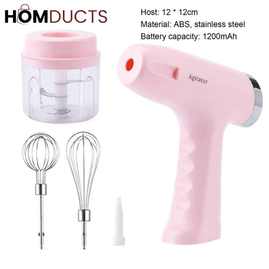 Handheld Rechargeable Egg Beater And Chopper