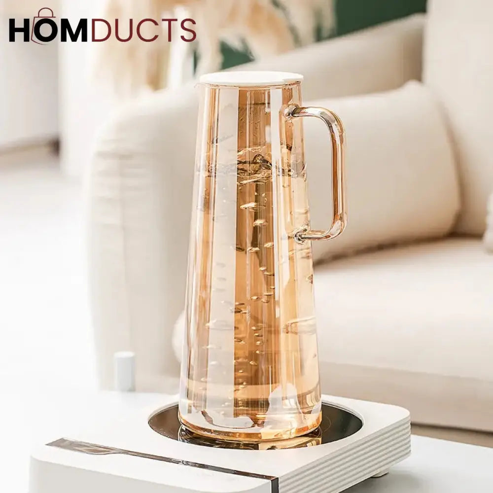 Heat Resistant Glass Water Jug (Premium Borosilicate)