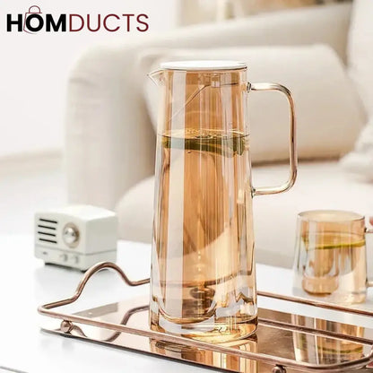 Heat Resistant Glass Water Jug (Premium Borosilicate)