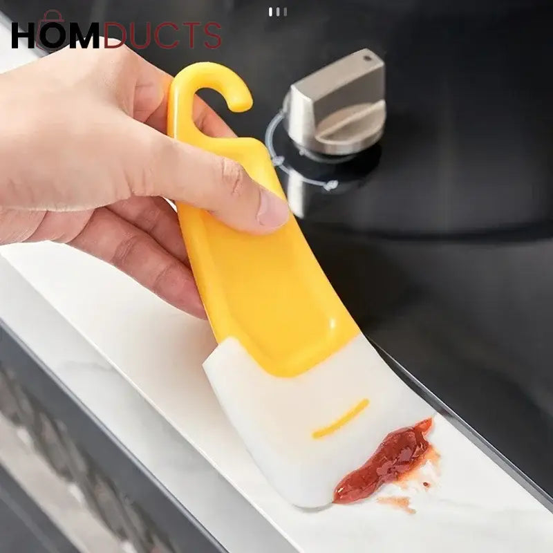 Heavy-Duty Kitchen Pan Scraper – Non-Scratch Food Residue Remover with Ergonomic Handle (Pair set)