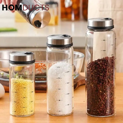 High Borosilicate Glass Seasoning Bottles (3Pcs)