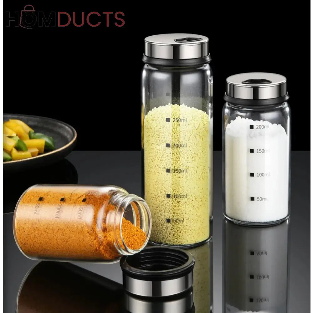 High Borosilicate Glass Seasoning Bottles (3Pcs)