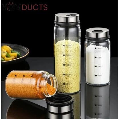 High Borosilicate Glass Seasoning Bottles (3Pcs)