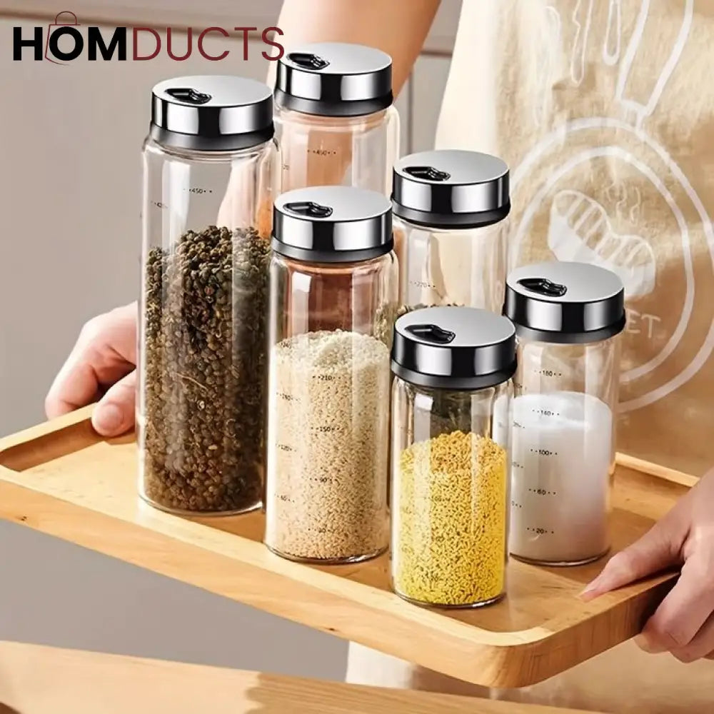 High Borosilicate Glass Seasoning Bottles (3Pcs)
