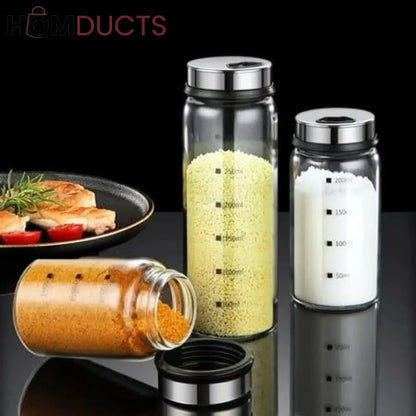High Borosilicate Glass Seasoning Bottles (3Pcs)