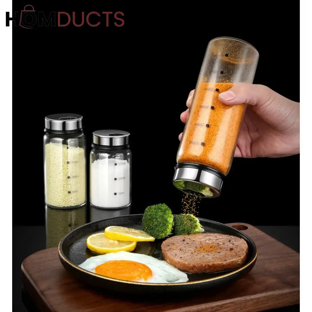 High Borosilicate Glass Seasoning Bottles (3Pcs)