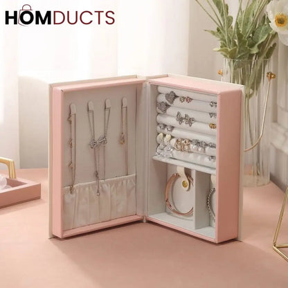 High-end Book Shape Jewelry Organizer