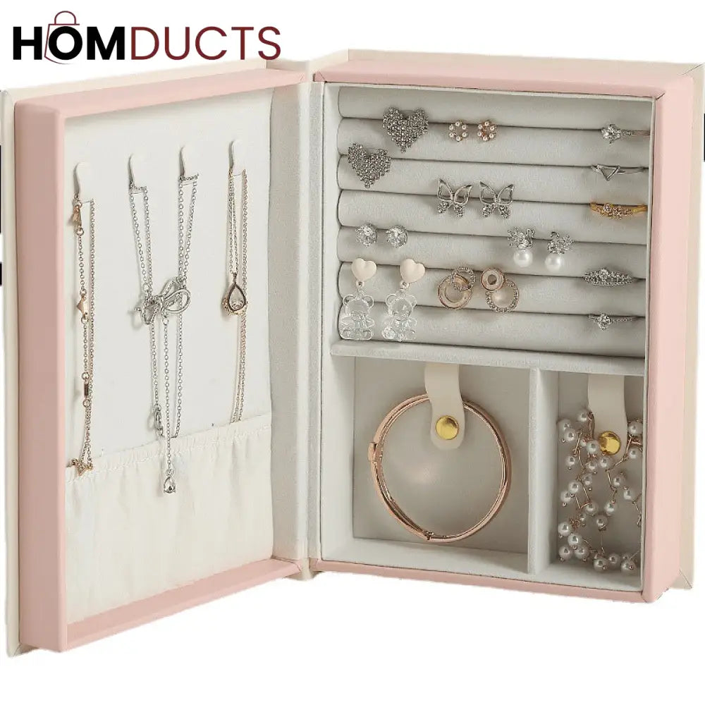 High-end Book Shape Jewelry Organizer