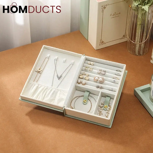 High-end Book Shape Jewelry Organizer