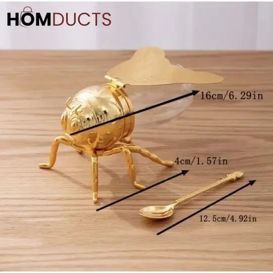 Honeybee Sugar And Honey Dispenser