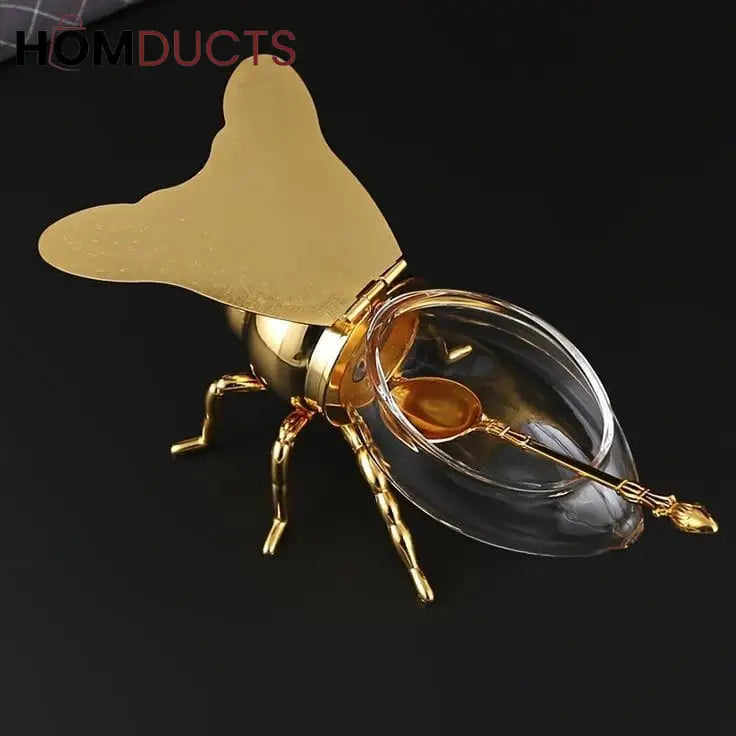 Honeybee Sugar And Honey Dispenser