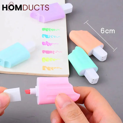 Ice Cream Shape Highlighters (6Pcs)