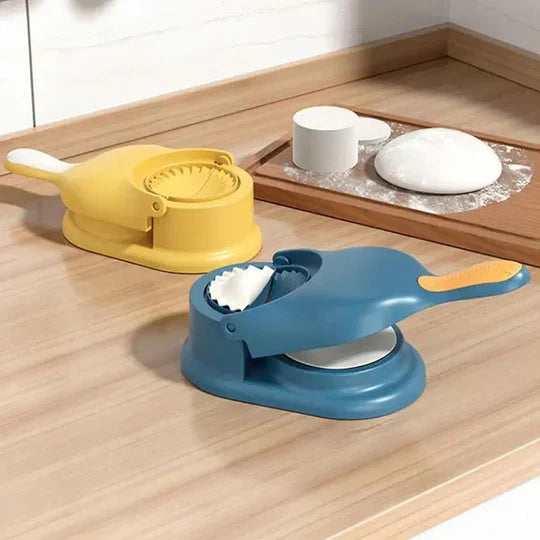 2-in-1 Manual Dumpling Maker & Dough Press – Portable Dumpling, Tortilla, and Dough Skin Molder | Premium Quality