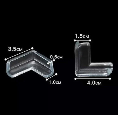 Set of 4 Baby Silicone Table Corner Protectors – Safety Bumper Guards