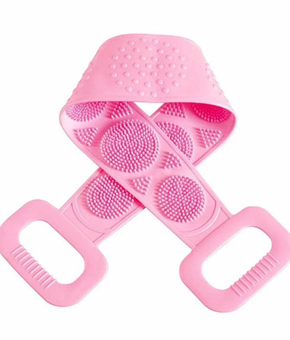 Silicone Back Scrubbing Belt – Double-Sided Exfoliating Body Scrubber