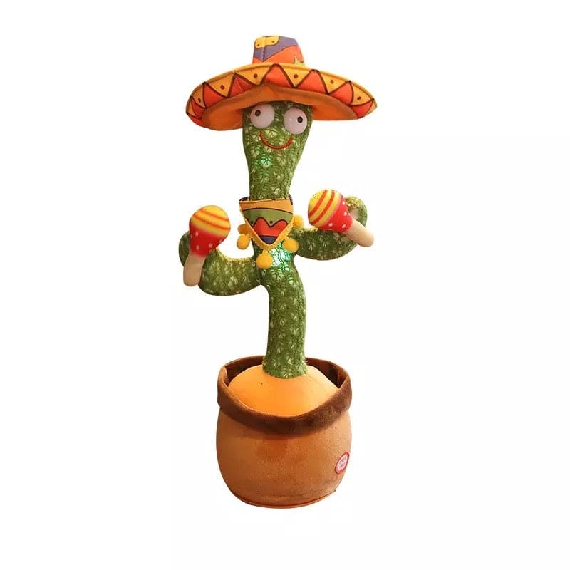 Lovely Talking Dancing Cactus Toy – Plush Recording, Singing & Twisting Kids Educational Toy